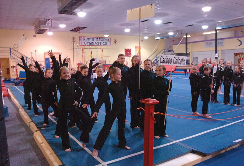 Prince George Gymnastics club members are introduced at the opening of the Prince George Gymnastics Club Invitational meet. 160 athletes from six different clubs competed in the 2-day event.
May 5 2014
Citizen photo by David Mah