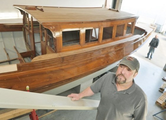 Joe Kolbus is restoring an 80-year-old Dutch canal boat. Wayen Leidenfrost