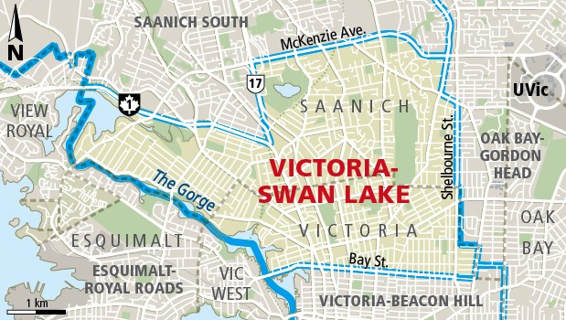 Victoria-Swan Lake riding map