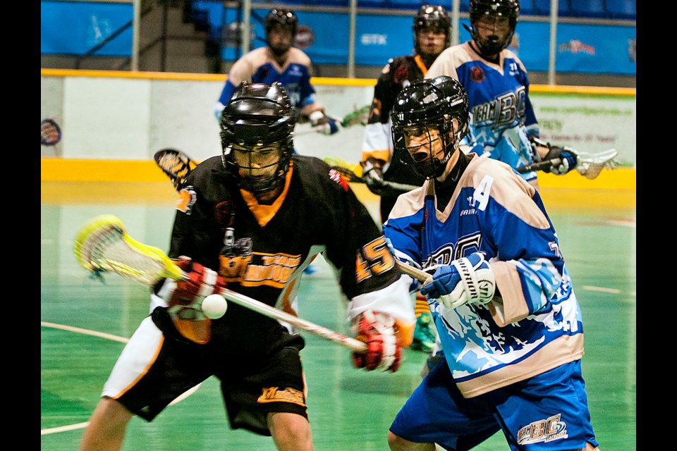 080514 - New Westminster, BC
Chung Chow photo
National Lacrosse Championships at Queen Park Arena
Team BC (white) vs Team Manitoba