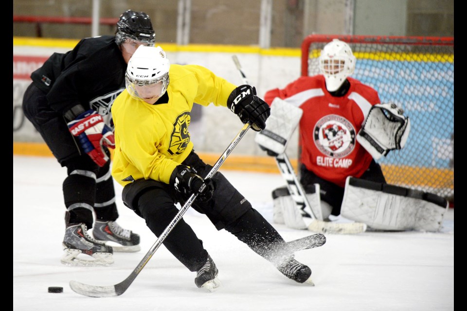 Grandview Steelers Junior B hockey camp at Burnaby Winter club