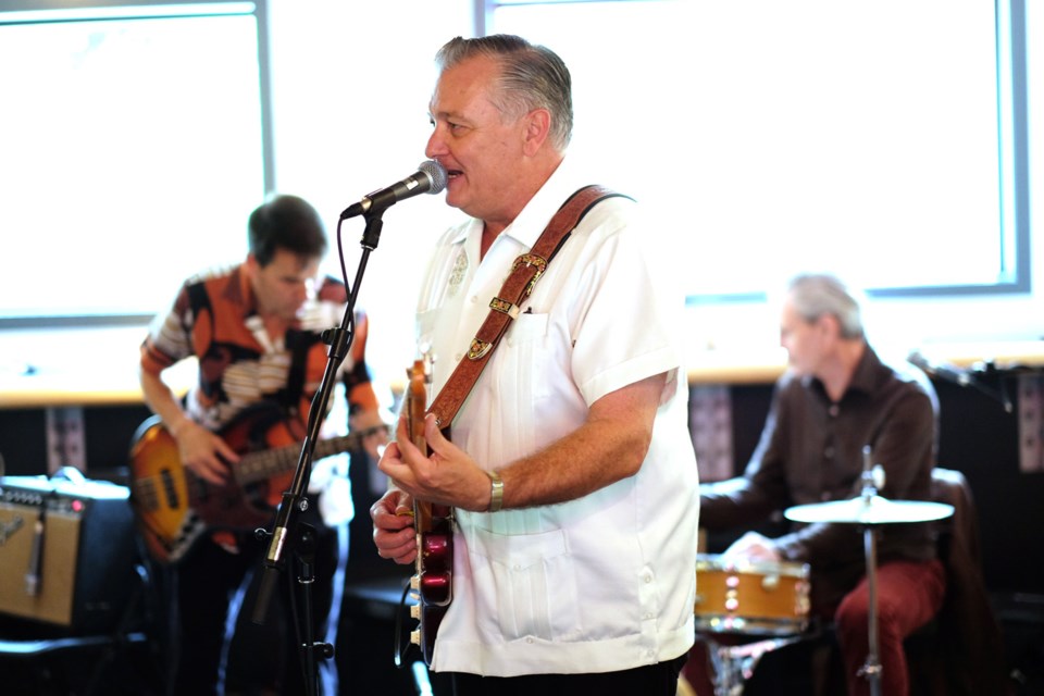 Steve Kozak plays at Encores Cafe for the first concert in the Shadbolt Centre's A Little Lunch Music series.