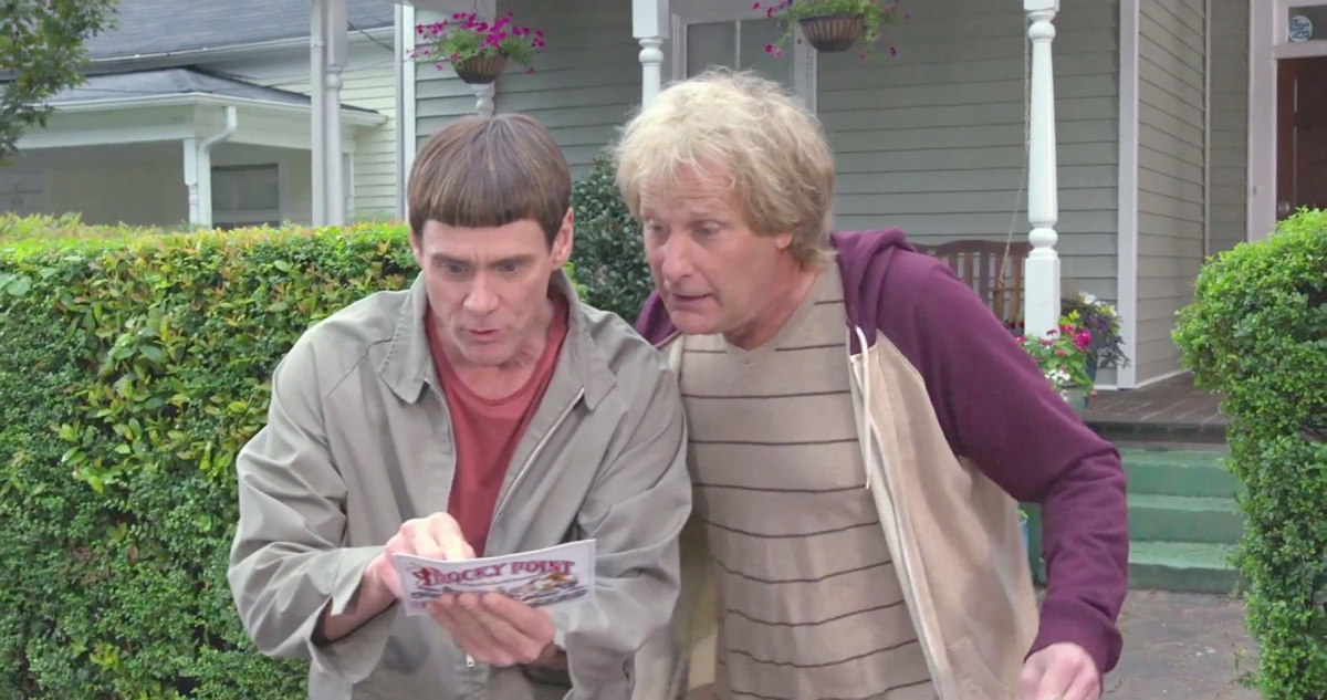 jim carrey dumb and dumber so youre saying theres a chance