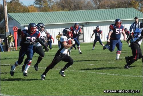 The ECS Elecs took on the Vanier Vikings Saturday September 25, 2010. The Elecs put up a tough fight but lost it 15-10. The next home game for the Elecs is October 15, 2010.