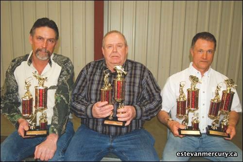 The Estevan Wildlife Federation&#8217;s award winning fishers this past season included, from the left: Ralph Smart, Garry Tedford and Mark Michel.