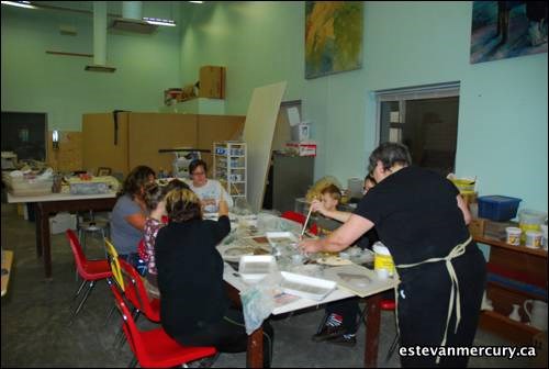 There was a clay workshop held at the Souris Valley Aquatic and Leisure Centre last  Saturday.