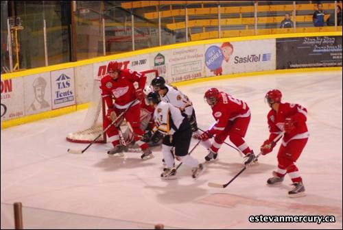 The Eagle Drilling Estevan Bruins took on the Weyburn Red Wing Saturday October, 23rd.