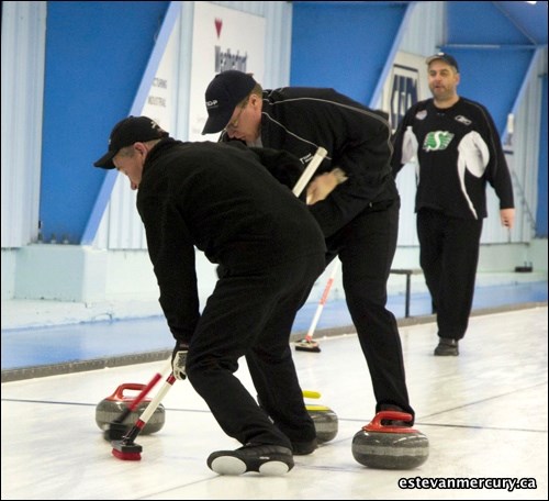 The Estevan Curling Club's annual men's and women's open bonspiels were held on the weekend. The Adam Himmelspach foursome won the men's final, while Chelsey Peterson's rink took the women's final. If you recognize someone head to our Facebook page and tag them. https://www.facebook.com/EstevanMercury