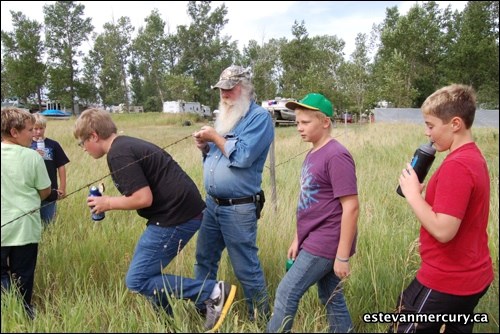 Many young adults took part in the Estevan Wildlife Federation's summer camp August 4-7. The camp offered guided prairie tours, pellet gun shooting and heart dissection, among other activities.