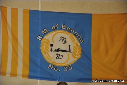 To go along with the 100th anniversary festivities, the RM of Benson recently adopted a new flag, along with new street signs and house numbers.