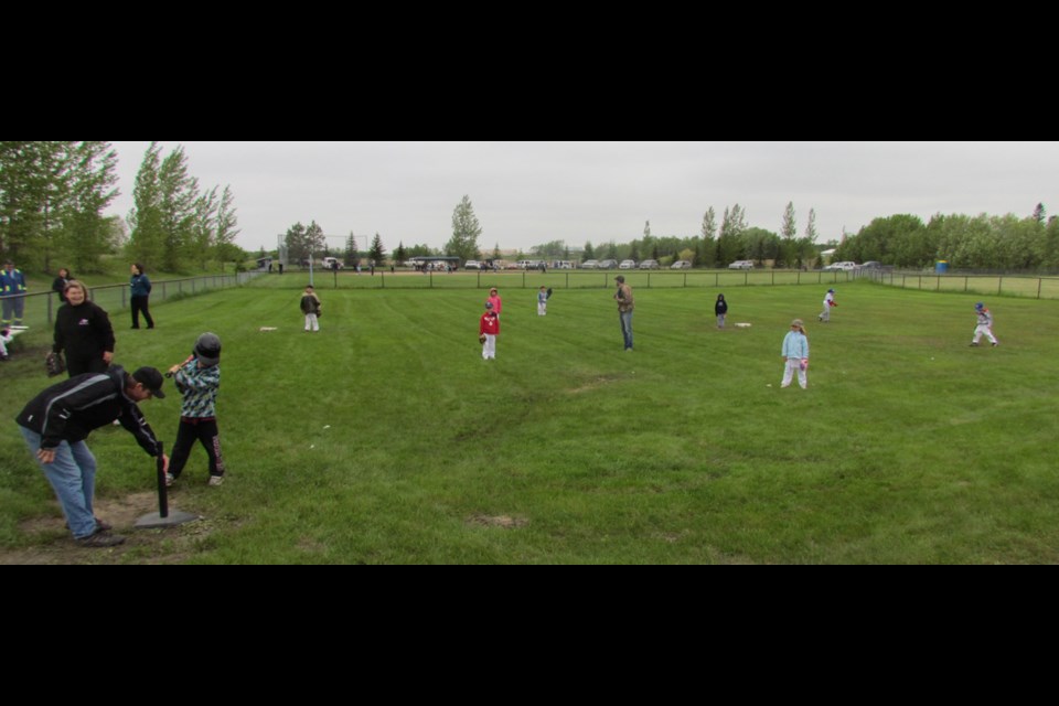 Despite unseasonably cold weather, the minor ball day at Wawota on June 12 was a great success.