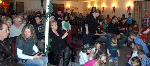 The hall at the Carlyle Full Gospel Church was packed on Wednesday, Dec. 15, as family and friends came out to watch the little tykes of the Carlyle Playschool present a Christmas concert.