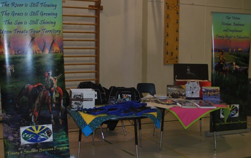 The Treaty 4 Student Success Program was one of the displays at the White Bear Health Fair held on Nov. 16.