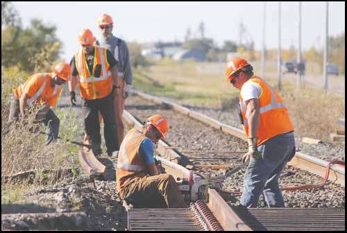 A portion of Gladstone Avenue was closed on Thursday and Friday while crews replaced the railroad crossing at Gladstone and Smith. The replacement comes with all-new concrete and an upgrade to the road crossing&#8217;s steel in preparation for future demands on the rail line. For drivers, the crossing should be smoother than before.