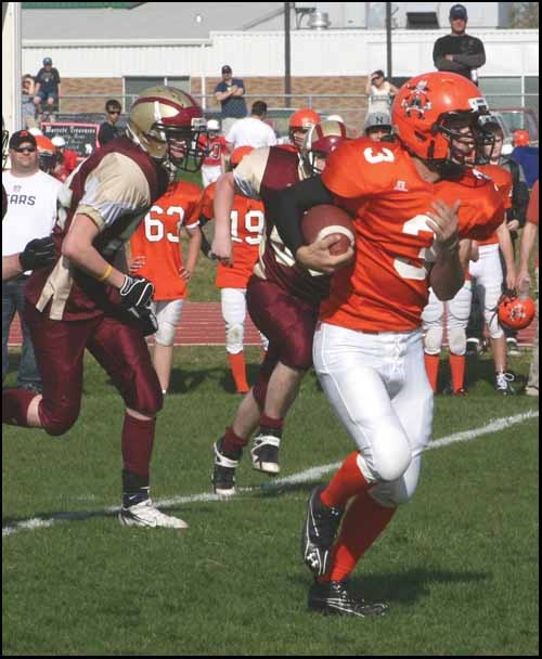 The Yorkton Regional High School and Crocus of Brandon got together last Thursday for exhibition football games for the juniors and seniors.