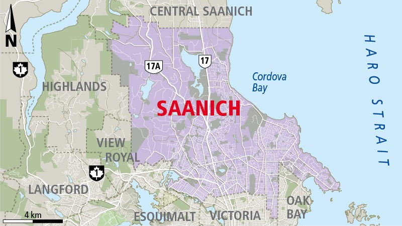 Saanich map