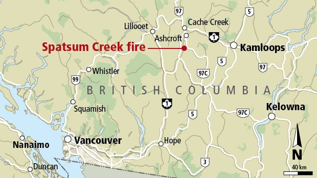 Spatsum Creek fire