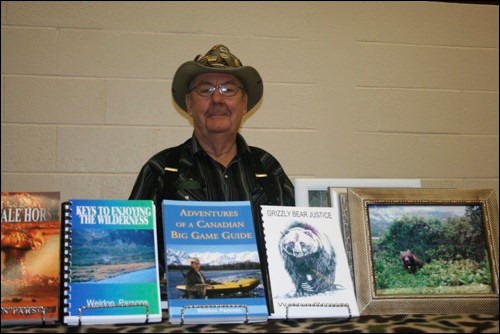 Weldon Parsons, a Blaine Lake author, offered his five books for sale during a Blaine Lake Craft sale Nov. 27. Parsons has written about his adventures as an outfitter in Canada's wilderness as well as non-fiction titles.