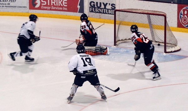 Blake Tatchell scored the games first goal short handed just 34 seconds into the game.