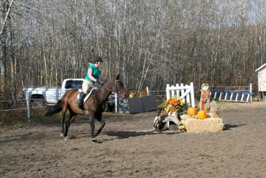 Ashley Zinger in the ring at the HIllside Acres event.