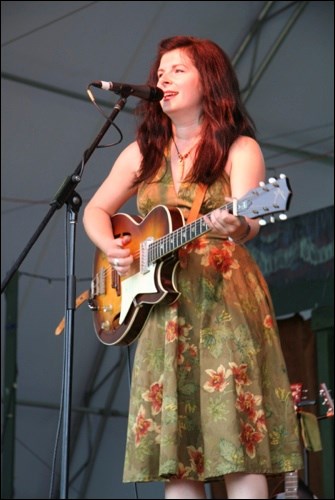 Little Miss Higgins of Nokomis was one of the headliners on the main stage.