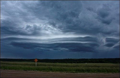 This alien craft was hovering near the Battlefords last week, perhaps looking for a stretch of dry ground on which to safely land.