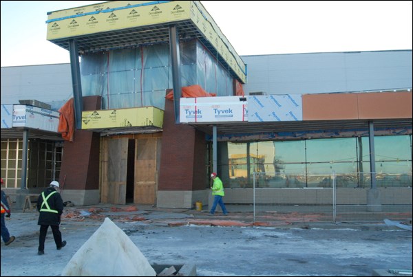 The entrance to the Aquatic Centre