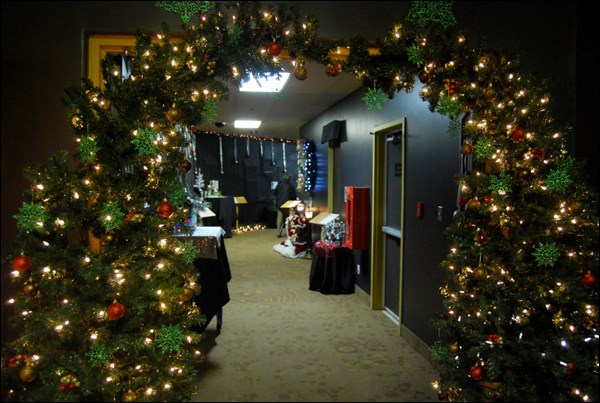 The transformed hallway leading to the Gold Ridge Centre.