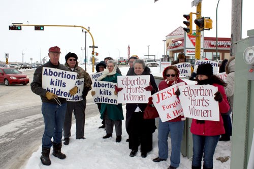 On January 28, 1989, the Supreme Court of Canada made the decision to legalize abortion in the country. Recently the local Parkland Right to Life group marked the anniversary by protesting the legality of the practice in Canada, and in the words of Ted Deneschuk, president of the organization (pictured above left), they gathered to speak on behalf of the unborn.