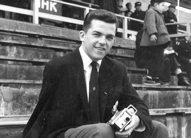 Denny Veitch takes in the action circa 1957. The longtime North Shore resident overcame many obstacles to become an elite athlete and then went on to co-found the Vancouver Whitecaps. On Thursday it was announced that Veitch, who died in 2011, will be a member of the B.C. Sports Hall of Fame class of 2015. photo supplied