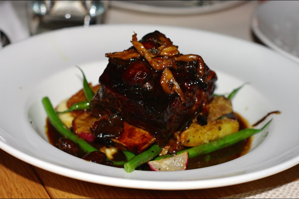 This year's Dine Out highlights include a tender beef short rib with parsnip purée and mushroom jus at Yaletown’s cozy West Oak ($38 for three courses).