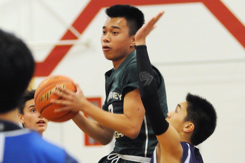 The junior boys all-star game for public school players was hosted at Tupper secondary on March 25, 2015. Photo Dan Toulgoet