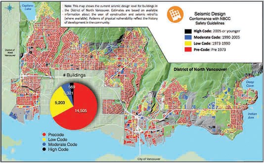 Vancouver Earthquake Risk Map What To Expect When A 7.3 Quake Hits North Vancouver - North Shore News