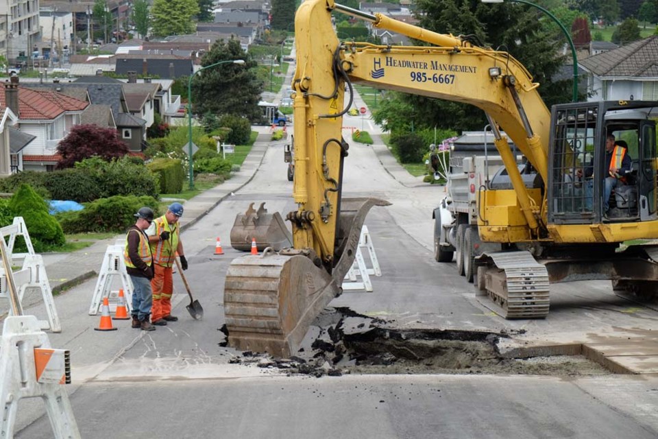 Sinkhole: Albert Street, between Gamma and Delta avenues, is currently blocked off due to a large sinkhole that formed there yesterday.