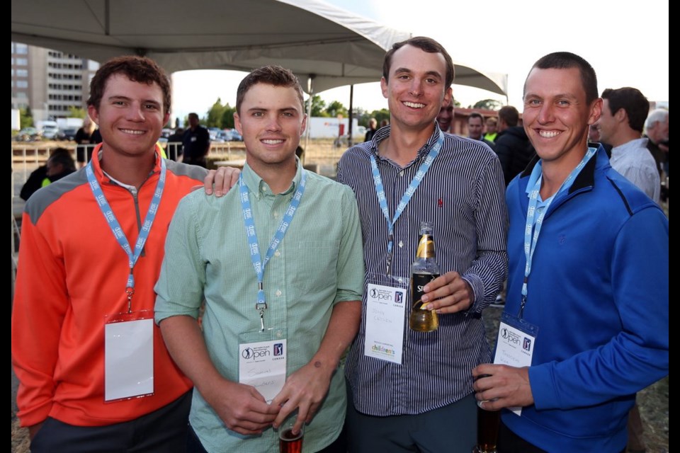 PGA players Pat Beyhan from Abuquerque, New Mexico, Sam Saunders from Abuquerque, John Catlin from Gold River, California, and Thaddeus Wier from Myrtle Beach, South Carolina.