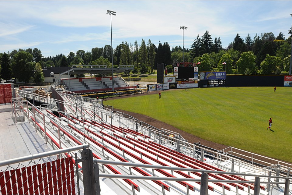 The Vancouver Canadians expanded seating at Nat Bailey Stadium by adding roughly 600 seats for the 2015 season. Photo Dan Toulgoet