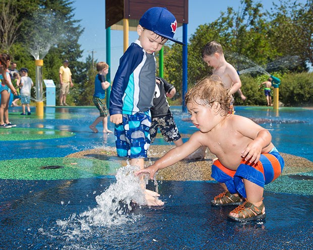 The water park was the place to be at the Tsawwassen Boundary Bay Lions Club annual Canada Day celebration at Diefenbaker Park.