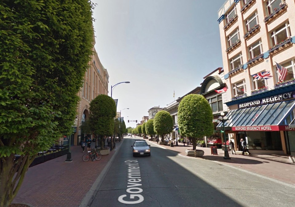 Government Street, Victoria, B.C. photo, Google Street View