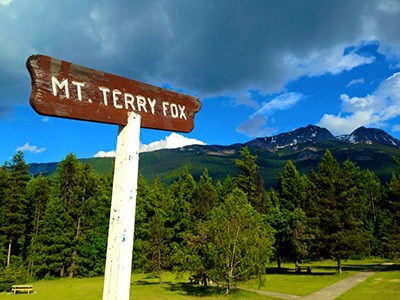 Mt. Terry Fox sign