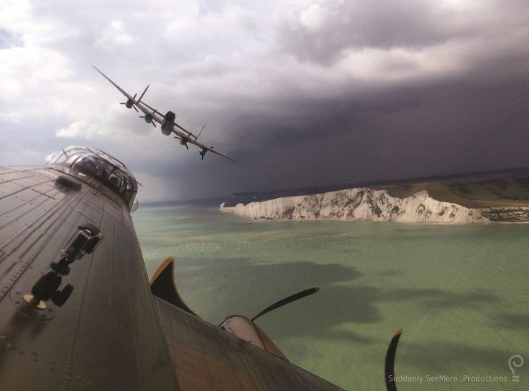 Flying by Beachy Head on route to Eastbourne Airshow. photo: matt clayson