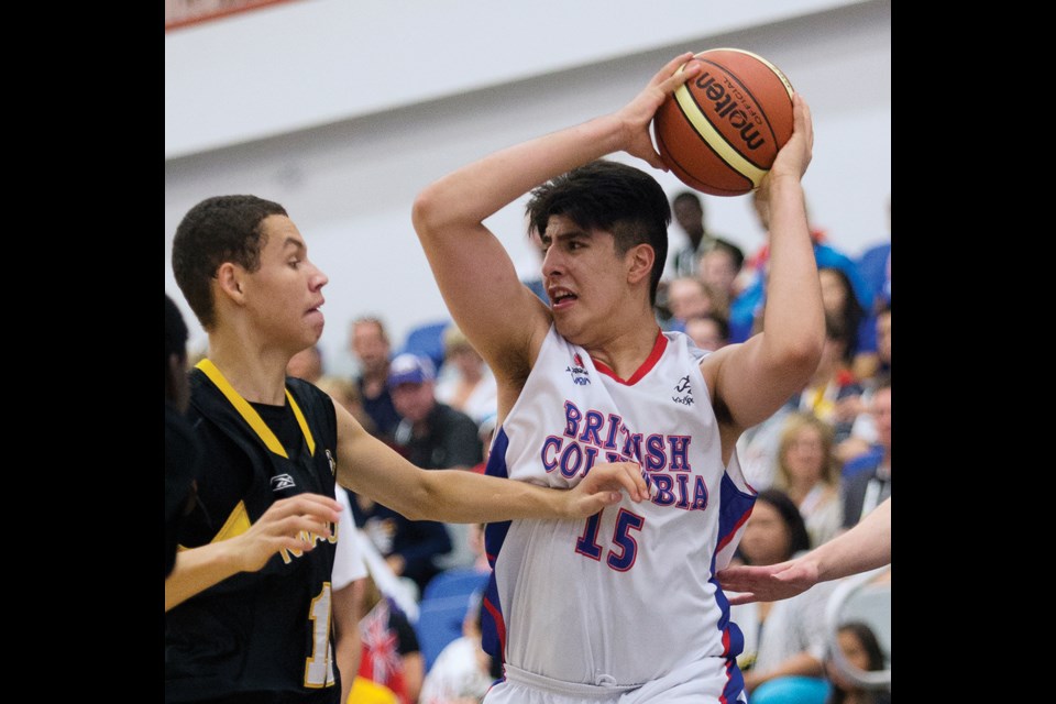 Six-foot-nine Team B.C. member Fardaws Aimaq leads a young and talented Steveston London Sharks team that is poised to have a breakthrough season in the Richmond Senior Boys Basketball League.