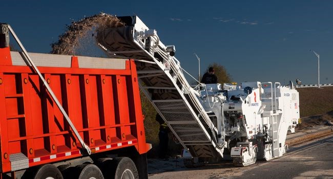 An example of the typical asphalt milling process utilized in the City of Prince Georges annual Capital Paving Program.  Millings produced would be utilized in the asphalt recycling process to make hot mix asphalt.