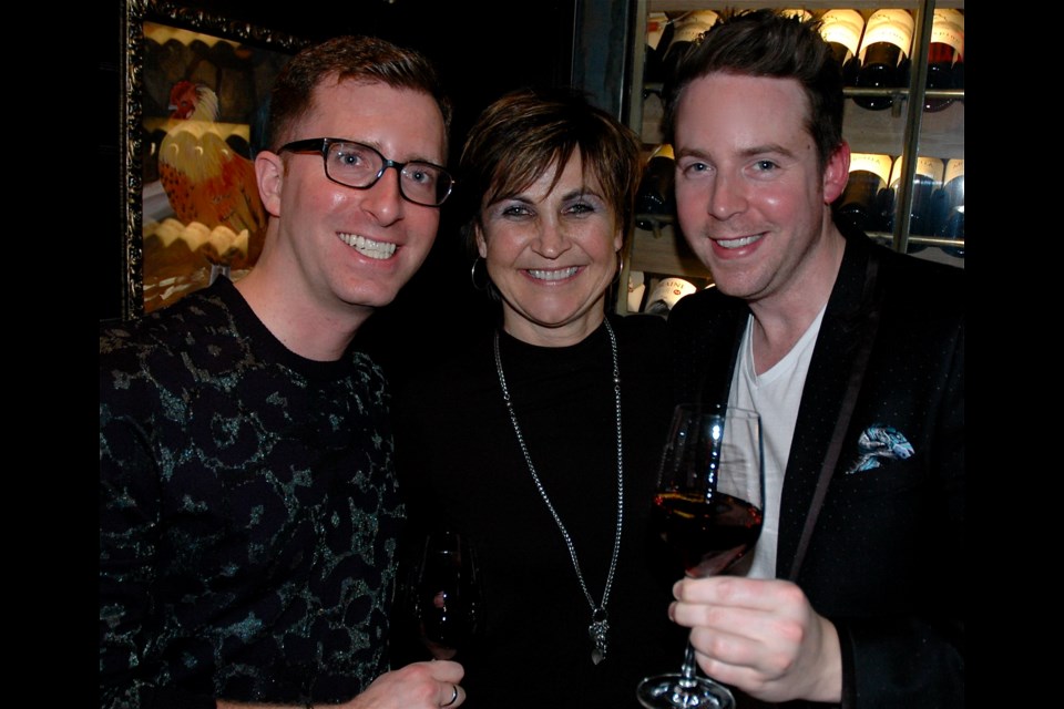 Lazy Gourmet’s Kevin Mazzone, Vidalin Family Foundation’s Pam Vidalin and Vancity’s Ryan McKinley were among the thousands who dined out last Thursday in support of the Dining Out for Life campaign.