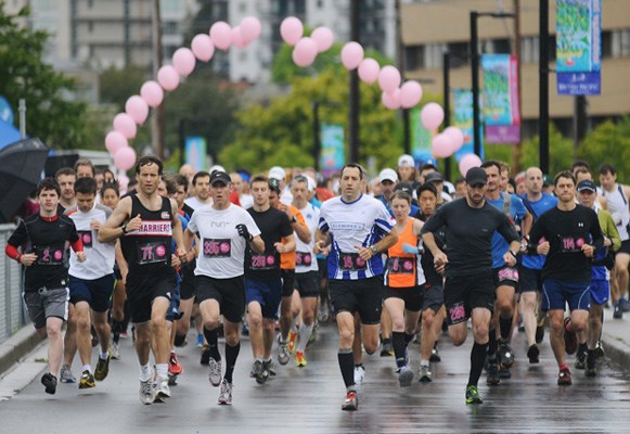 More than 525 runners participated in the challenging 16-kilometre Seek the Peak 2012 relay race on June 17, beginning at Ambleside Park, winding up through Capilano River Regional Park to the Cleveland Dam, along Nancy Greene Way and up the Grouse Grind to the top of Grouse Mountain.