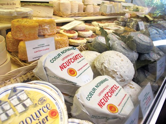 The City of Light could as easily be nicknamed the City of Cheese. There are more than 400 varieties of French cheese to be found.