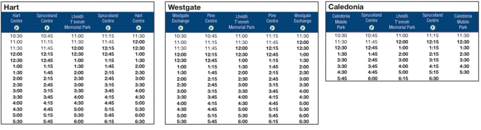 schedule