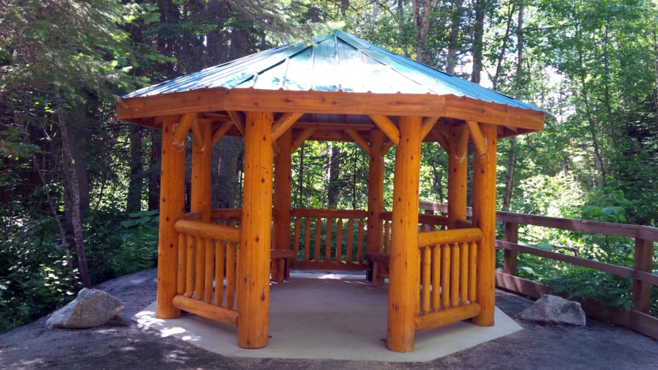 Tabor Mountain mobility trail gazebo