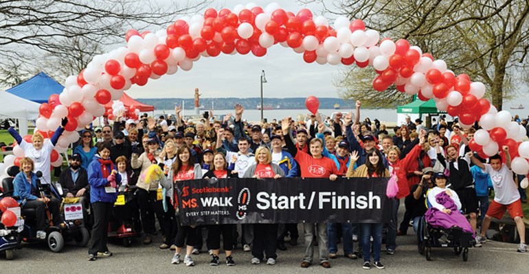 The North Shore's annual walk to raise funds and awareness for Multiple Sclerosis took place at Ambleside Park April 29th.