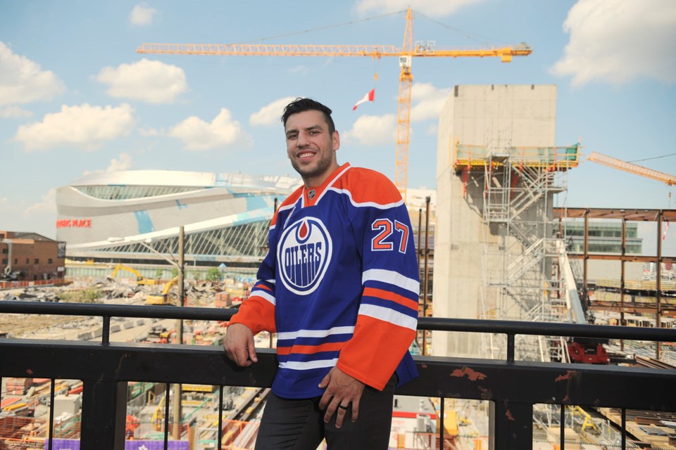 鶹ýӳnative and current Edmonton Oiler Milan Lucic is taking part in this weekend's second annual Gallagher Celebrity Softball Classic at Nat Bailey Stadium.