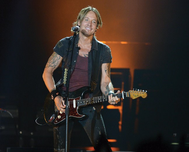 Keith Urban at CN Centre Tuesday evening infront of 5,000 fans for the Ripcord World Tour. Citizen photo by Brent Braaten Sept 13 2016